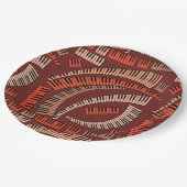 曲がったピアノ鍵 ペーパープレート (アングル)