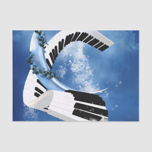 曲がったピアノ 薄葉紙 (正面)