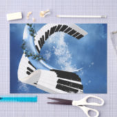 曲がったピアノ 薄葉紙 (クラフト)