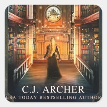 曲がったライブラリのステッカー