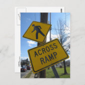 曲がった兆候 ポストカード (正面/裏面)