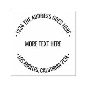 曲がった文字の一種のパーソナライズされたカスタム セルフインキングスタンプ (デザイン)