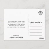 曲がった枝 |カルクボードありがとうございました ポストカード (裏面)