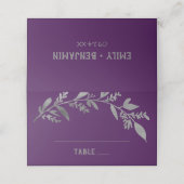 曲がった枝 |シルバー結婚ズ プレイスカード (外部開封)