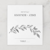 曲がった枝 |シルバー結婚ズ プレイスカード (外部開封)