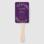 曲がった枝 |シルバー結婚式 プログラム ハンドファン (正面)