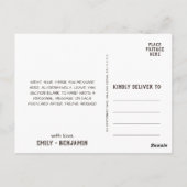 曲がった枝 |木製ありがとうございます ポストカード (裏面)