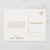 曲がった枝 |金ゴールドありがとう ポストカード (裏面)