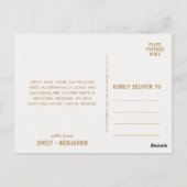 曲がった枝 |金ゴールドありがとう ポストカード (裏面)