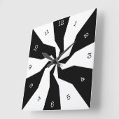 曲がった柱時計 スクエア壁時計 (傾斜)