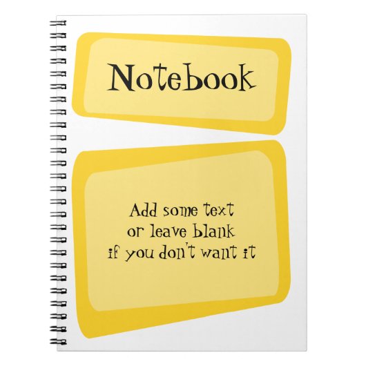 曲がった正方形のノート ノートブック (正面)