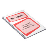 曲がった正方形のノート ノートブック (右側)