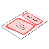 曲がった正方形のノート ノートブック (左側)