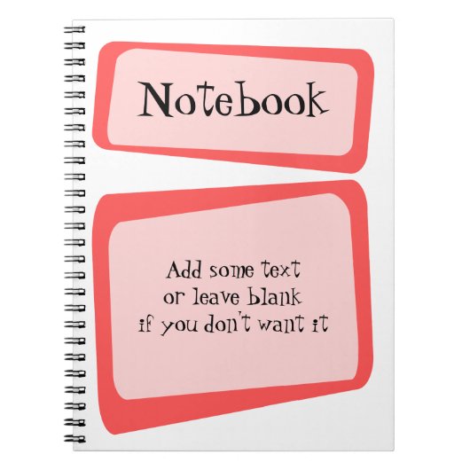 曲がった正方形のノート ノートブック (正面)