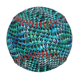 曲がった波状のラップのサックメッシュ、緑がかったシアン 野球ボール