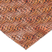 曲がった波状の珊瑚礁の網目、オレンジ色と赤 テーブルクロス (アングル)