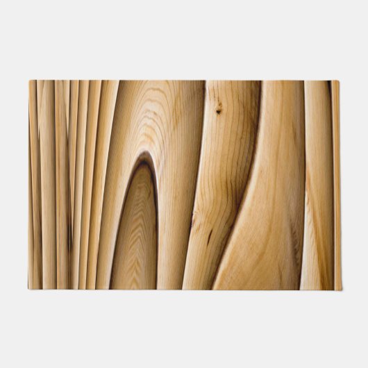 曲がった竹 ドアマット (正面)