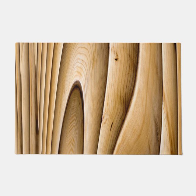 曲がった竹 ドアマット (正面)