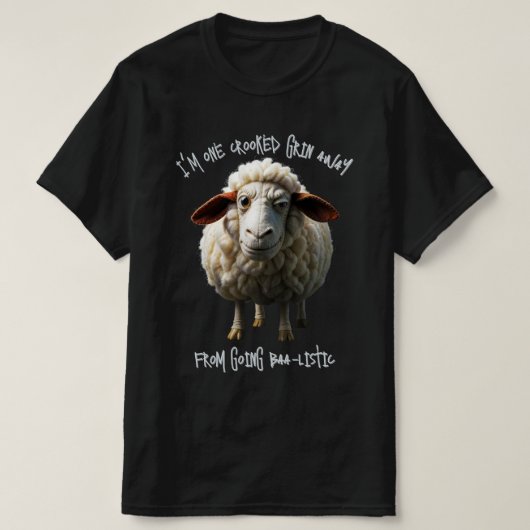 曲がった笑顔 001 Tシャツ (デザイン正面)