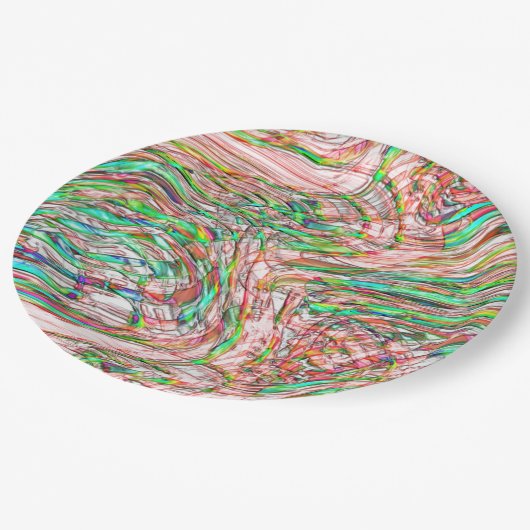 曲がった線路の嵐 ペーパープレート (アングル)