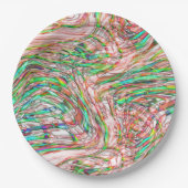 曲がった線路の嵐 ペーパープレート (正面)