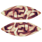 曲がった茶色がかった赤またはブルゴーニュの形状、ベージュ色 アメリカンフットボール (パネル)