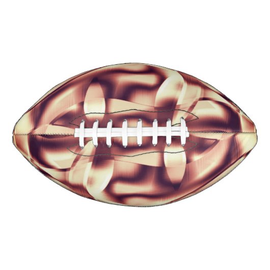 曲がった茶色がかった赤またはブルゴーニュの形状、ベージュ色 アメリカンフットボール (正面)