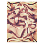 曲がった茶色がかった赤またはブルゴーニュの形状、ベージュ色 テーブルクロス (正面)