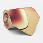 曲がった茶色がかった赤またはブルゴーニュの形状、ベージュ色 ネクタイ (ロール)