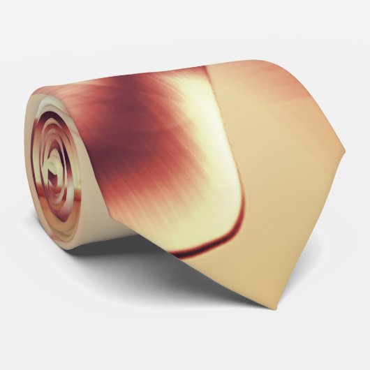 曲がった茶色がかった赤またはブルゴーニュの形状、ベージュ色 ネクタイ (ロール)