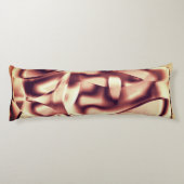 曲がった茶色がかった赤またはブルゴーニュの形状、ベージュ色 ボディピロー (裏面)