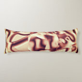 曲がった茶色がかった赤またはブルゴーニュの形状、ベージュ色 ボディピロー (正面)