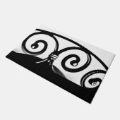 曲がった鉄の芸術 ドアマット (アングル)