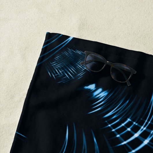 曲がった鋭い爪または青いトーンの棘 ビーチタオル (インサイチュ)