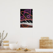 曲がった音楽 ポスター (キッチン)