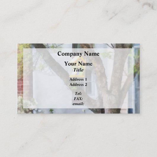 曲がった鳥の家 名刺 (正面)