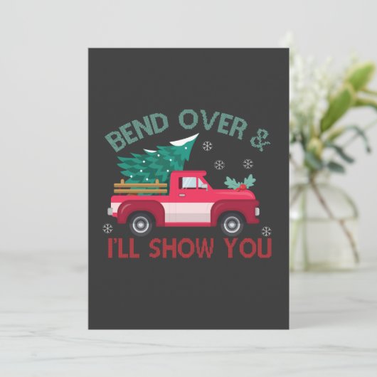 曲がってクリスマスツリーをおもしろい見せよう 招待状 (スタンド正面)