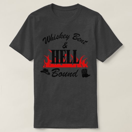 曲がって地獄に縛られる Tシャツ (デザイン正面)