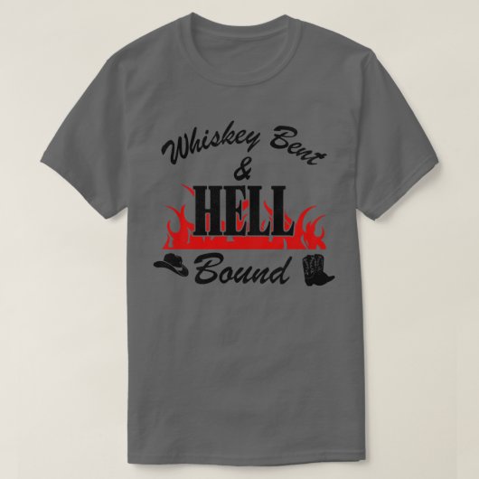 曲がって地獄に縛られる Tシャツ (デザイン正面)