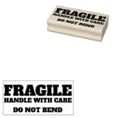 曲がらない気に壊れやすい柄 ラバースタンプ (押印)