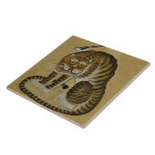 曲がりくねったタイガーミヌワとマグパイ タイル (側面)