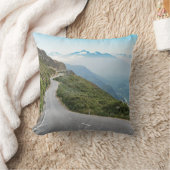 曲がりくねった山道 |オリンピック国立公園 クッション (ブランケット)