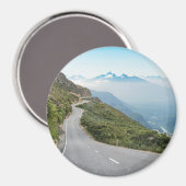曲がりくねった山道 |オリンピック国立公園 マグネット (正面/裏面)