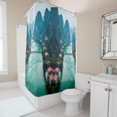 曲がりくねった川の夢の風景 – あなたの風光明媚なビュー シャワーカーテン (インサイチュ)