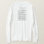 曲がりくねった態度 Tシャツ (デザイン裏面)