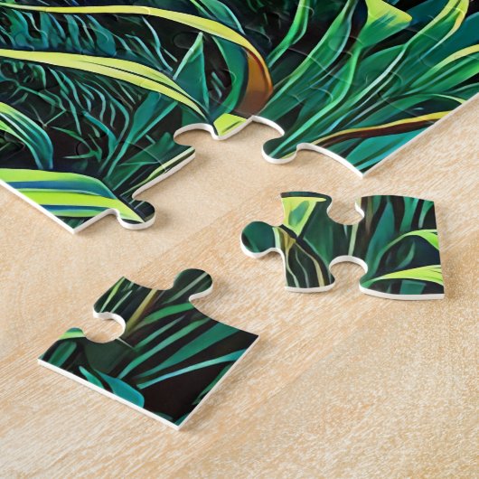 曲がりくねった木製のボードウォーク ジグソーパズル (側面)