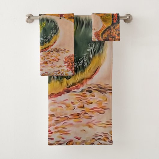 曲がりくねった林道 バスタオルセット (インサイチュ)