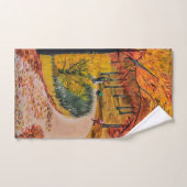 曲がりくねった林道 バスタオルセット (ハンドタオル)