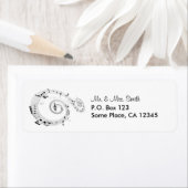 曲がりくねった楽譜 ラベル (インサイチュ)