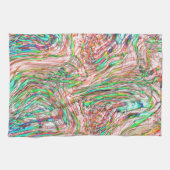 曲がりくねった線路の嵐 キッチンタオル (横)